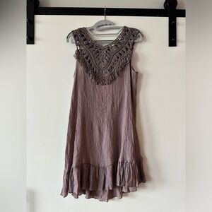 Aolro Size Small Crochet Dress Cover Up